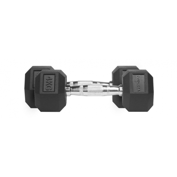 HANTEL THORN FIT HEX RUBBER DUMBBELL 4,0KG [PAIR]